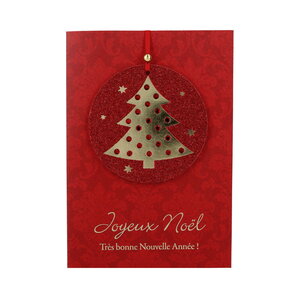 Carte de voeux - fêtes de fin d'année - joyeux noël et très bonne année