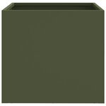 vidaXL Jardinière vert olive 32x30x29 cm acier laminé à froid