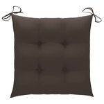 vidaXL Chaises pliables d'extérieur lot de 4 et coussins Bois d'acacia