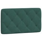 vidaXL Cadre de lit avec lumières LED vert foncé 90x190 cm velours