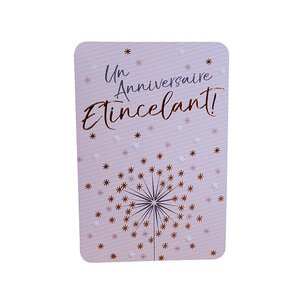 Carte De Voeux - Anniversaire - Un Anniversaire Etincelant !
