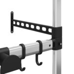 vidaXL Support de jardin télescopique à 3 étagères Argenté Aluminium