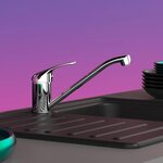 EISL Mitigeur de cuisine GRANDE VITA CLASSIC basse pression chrome