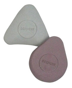 DERWENT - Lot de 2 gommes ergonomiques