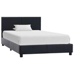 vidaXL Cadre de lit Noir Similicuir 100 x 200 cm