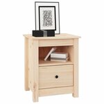 vidaXL Table de chevet 40x35x49 cm Bois de pin massif