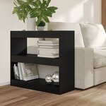 vidaXL Bibliothèque/Séparateur de pièce Noir 80x30x72 cm