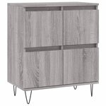 vidaXL Buffet Sonoma gris 60x35x70 cm Bois d'ingénierie