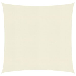 vidaXL Voile d'ombrage 160 g/m² Crème 6x6 m PEHD