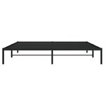 vidaXL Cadre de lit métal noir 193x203 cm