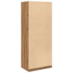 vidaXL Garde-robe chêne artisanal 80x50x200 cm bois d'ingénierie