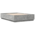 vidaXL Cadre de lit gris béton 140x200 cm bois d'ingénierie
