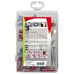 Fischer ensemble de chevilles avec vis profi-box duopower/duotec 87pcs