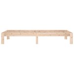 vidaXL Cadre de lit bois massif 90x190 cm simple