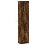 vidaXL Buffet haut LED chêne fumé 41 5x32 5x200 cm bois d’ingénierie