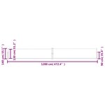 vidaXL Auvent latéral rétractable de patio 140x1200 cm Bleu
