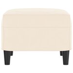 vidaXL Repose-pied Crème 60x50x41 cm Velours