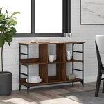 vidaXL Buffet chêne marron 102x32x73 5 cm bois d'ingénierie