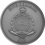 Pièce de monnaie en Argent 5 Dollars g 62.2 (2 oz) Millésime 2023 PIERROT