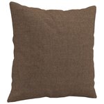 vidaXL Ensemble de canapés 2 Pièces avec coussins marron tissu