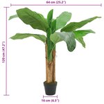 vidaXL Bananier artificiel 9 feuilles 120 cm vert