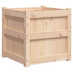 vidaXL Jardinières 2 Pièces bois de pin massif