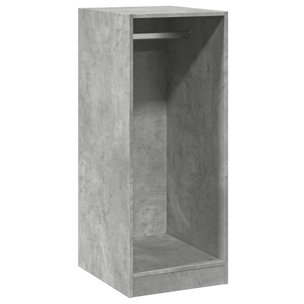 vidaXL Garde-robe gris béton 48x41x102 cm bois d'ingénierie