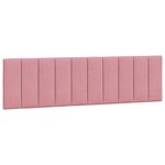 vidaXL Cadre de lit avec lumières LED rose 180x200 cm velours