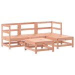vidaXL Salon de jardin 5 Pièces bois massif douglas