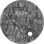 Pièce de monnaie en Argent 5 Dollars g 62.2 (2 oz) Millésime 2022 The Gangster JOHN DILLINGER