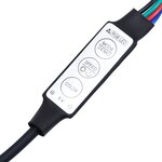 vidaXL Cadre de lit à LED marron miel 75x190 cm petit simple bois