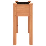 vidaXL Jardinière avec doublure marron 71x37x76cm bois massif de sapin