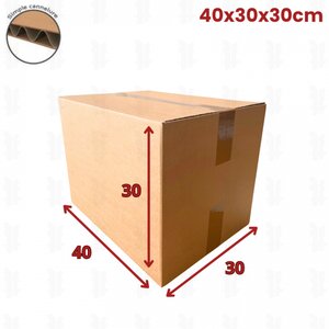 20 cartons caisse américaine 40x30x30cm (fefco 201)