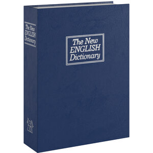 ACROPAQ Coffre Fort Discret Livre- Coffre-fort Livre avec serrure à combinaison- Sécurisez vos objets- Bleu