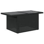 vidaXL Salon de jardin 11 Pièces avec coussins noir résine tressée