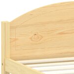 vidaXL Cadre de lit sans matelas bois massif de pin 140x200 cm