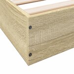 vidaXL Cadre de lit sans matelas chêne sonoma 160x200 cm