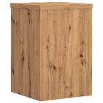 vidaXL Supports pour plantes 2 Pièces chêne artisanal bois d'ingénierie