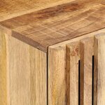 vidaXL Meuble TV 105x34x46 cm bois massif de manguier brut