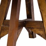 vidaXL Table basse bois de récupération mélangé 60x45 cm argenté