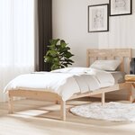 vidaXL Cadre de lit Bois de pin massif 100x200 cm