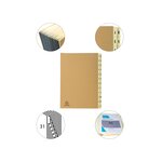 Trieur Rigide 24 Compartiments De A À Z Forever Kraft - A4 - Kraft Brun - Exacompta