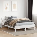 vidaXL Tête de lit blanc 150 cm bois massif de pin