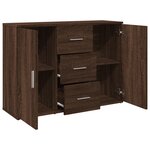 vidaXL Buffet chêne marron 90 5x29 5x65 cm bois d'ingénierie