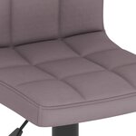 vidaXL Tabourets de bar lot de 2 taupe tissu