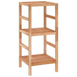 vidaXL Étagère de salle de bain 35 5x35 5x79 cm Bois massif de noyer