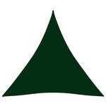 vidaXL Voile de parasol Tissu Oxford triangulaire 3x3x3 m Vert foncé