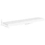 vidaXL Étagère murale flottante blanc 120x23 5x3 8 cm MDF