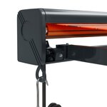 vidaXL Auvent rétractable orange et marron 4x3 m tissu et aluminium