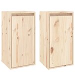 vidaXL Armoires murales 2 Pièces 30x30x60 cm Bois de pin massif